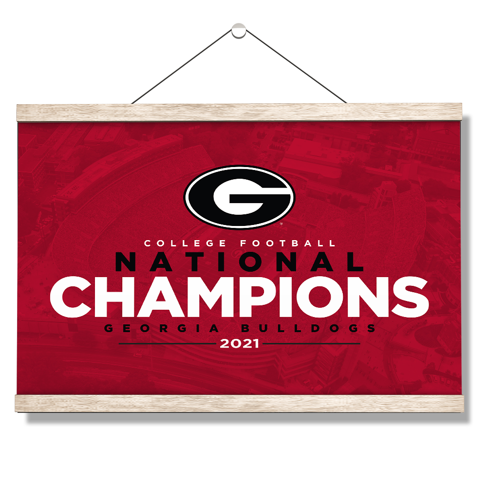 Georgia Bulldogs - 2021 National Champions - College Wall Art #Canvas
