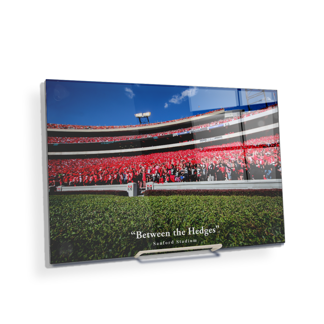 Georgia Bulldogs - Between the Hedges UGA - College Wall Art #Canvas
