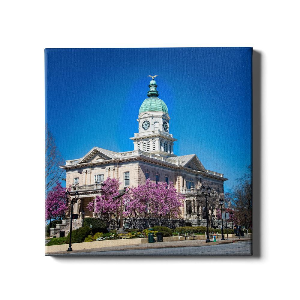 Georgia Bulldogs - Athens Courthouse - College Wall Art #Canvas