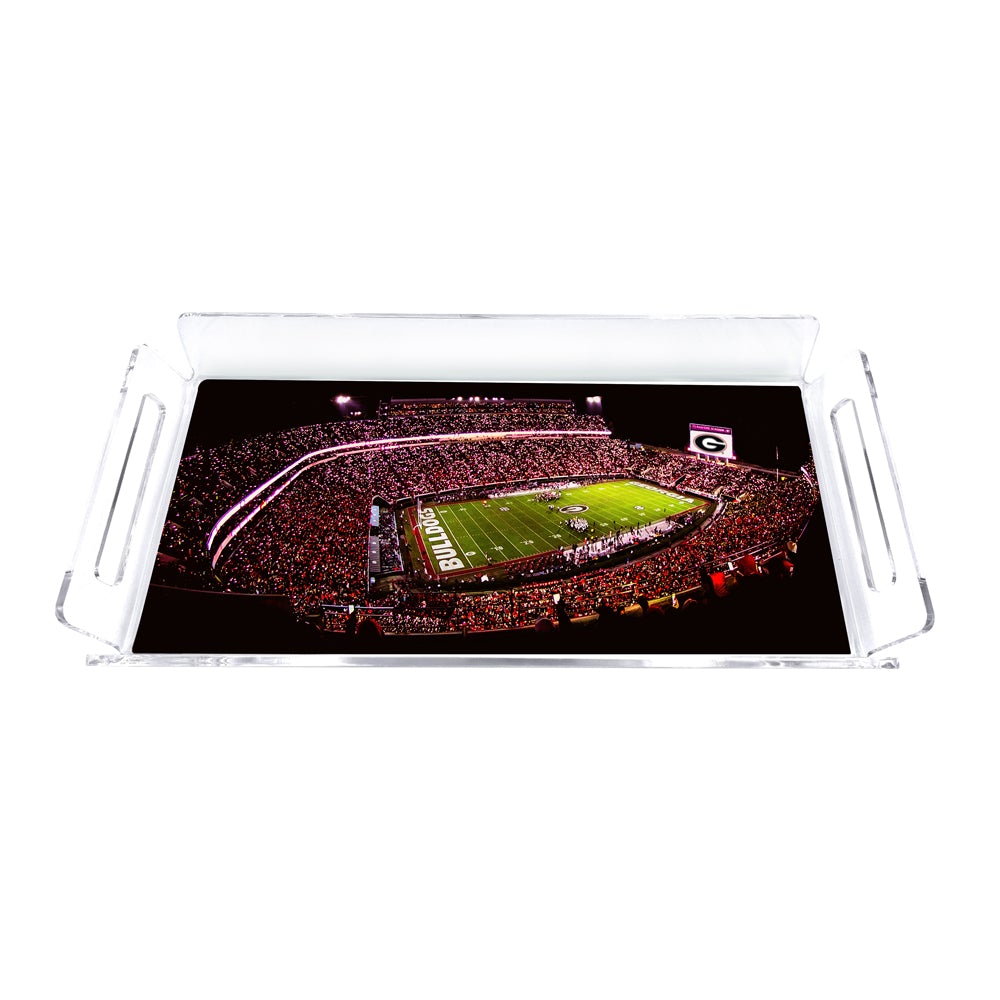 Georgia Bulldogs - Sanford Lights Decorative Serving Tray