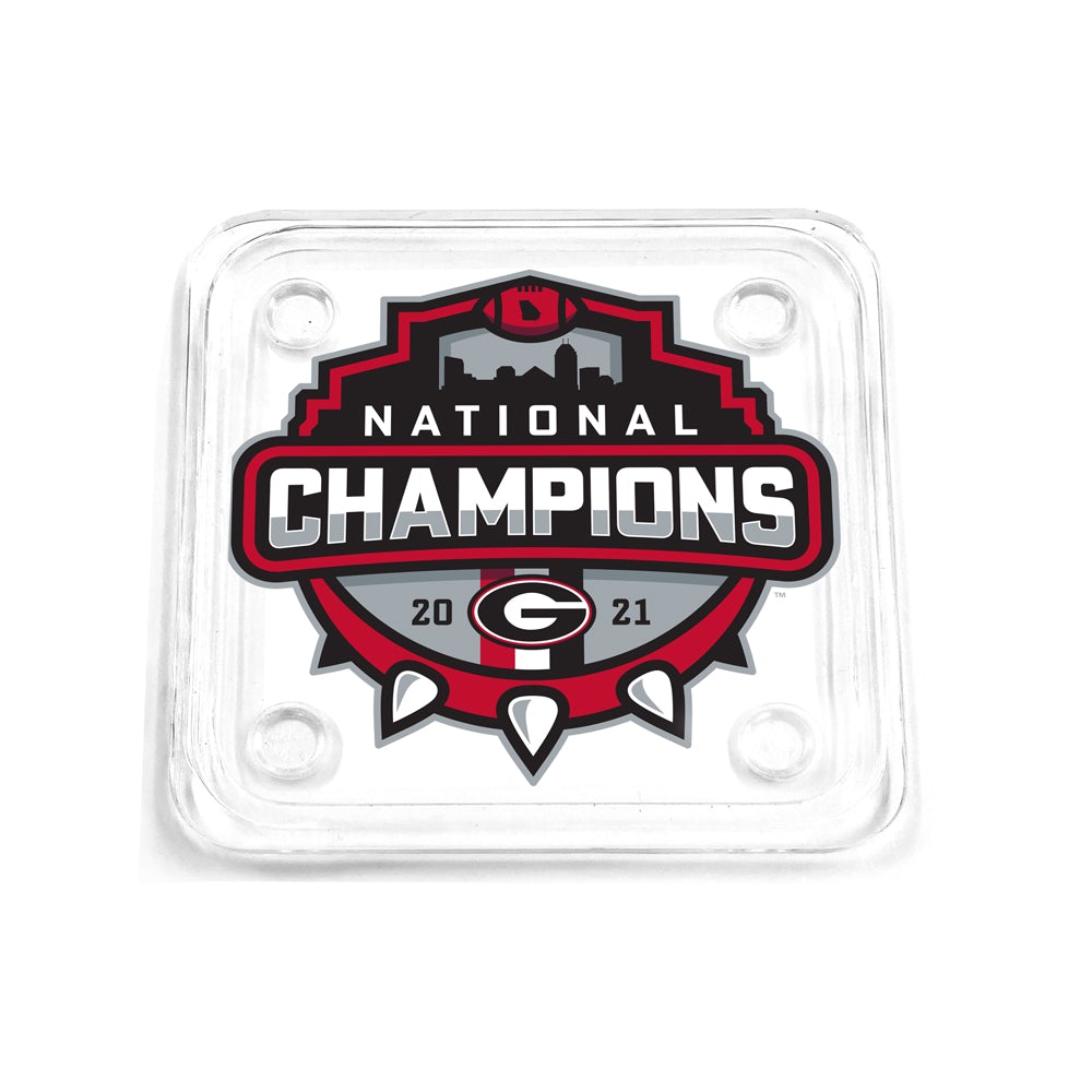 Georgia Bulldogs - 2021 National Champions Shield Single Layer Dimensi -  Dawg Wall Art