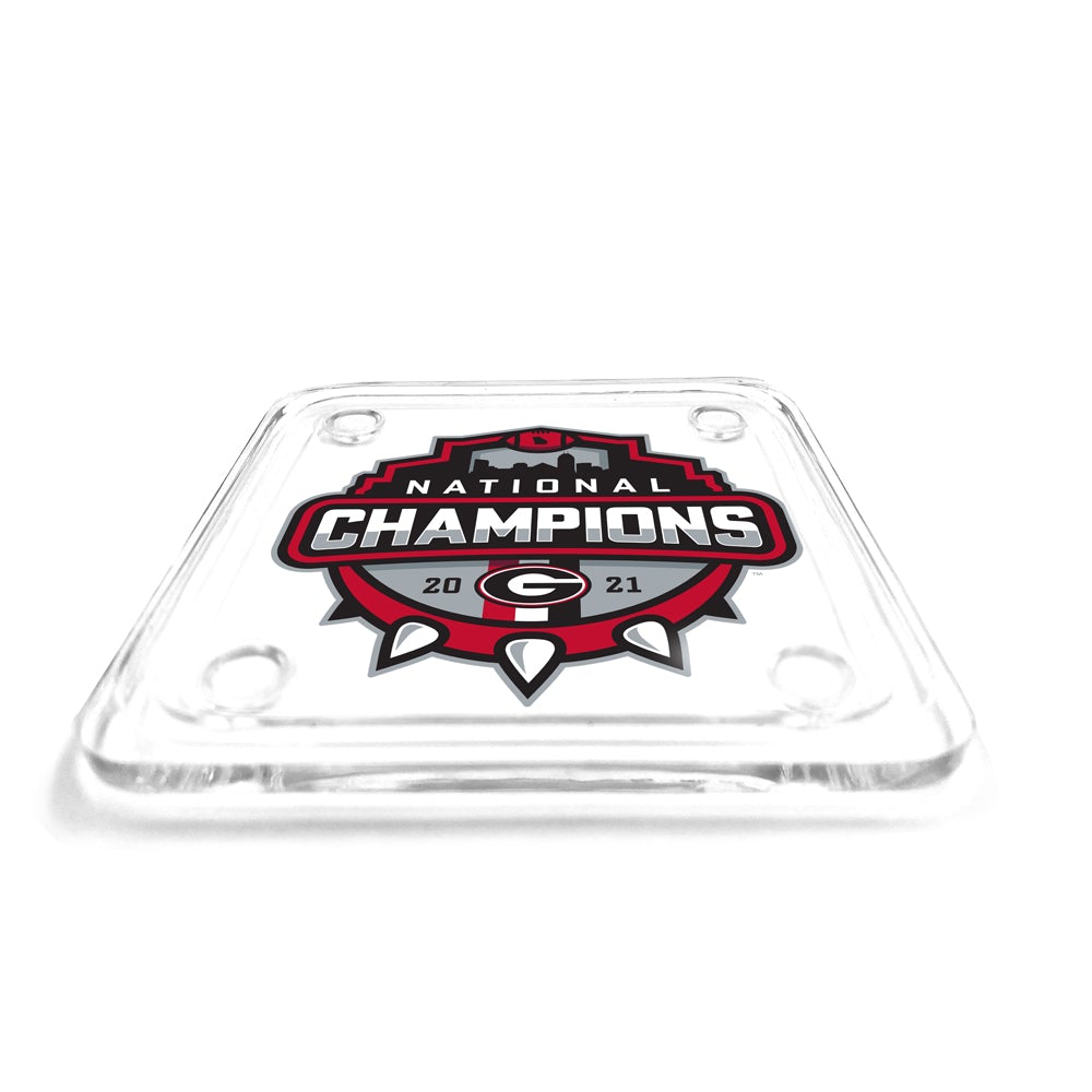 Georgia Bulldogs - 2021 National Champions Shield Coaster
