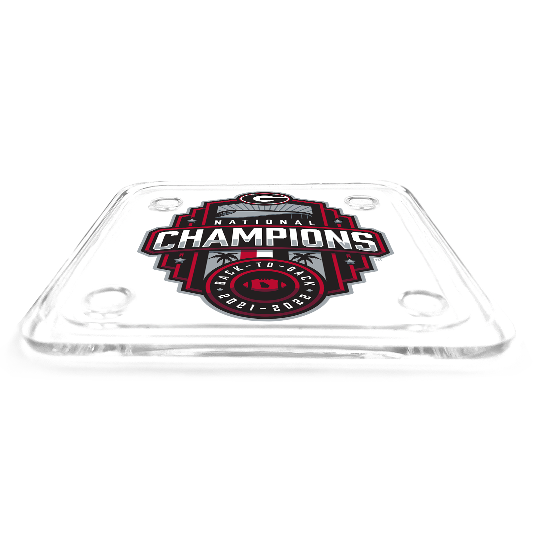 Georgia Bulldogs - 2022 National Champions Shield Drink Coaster