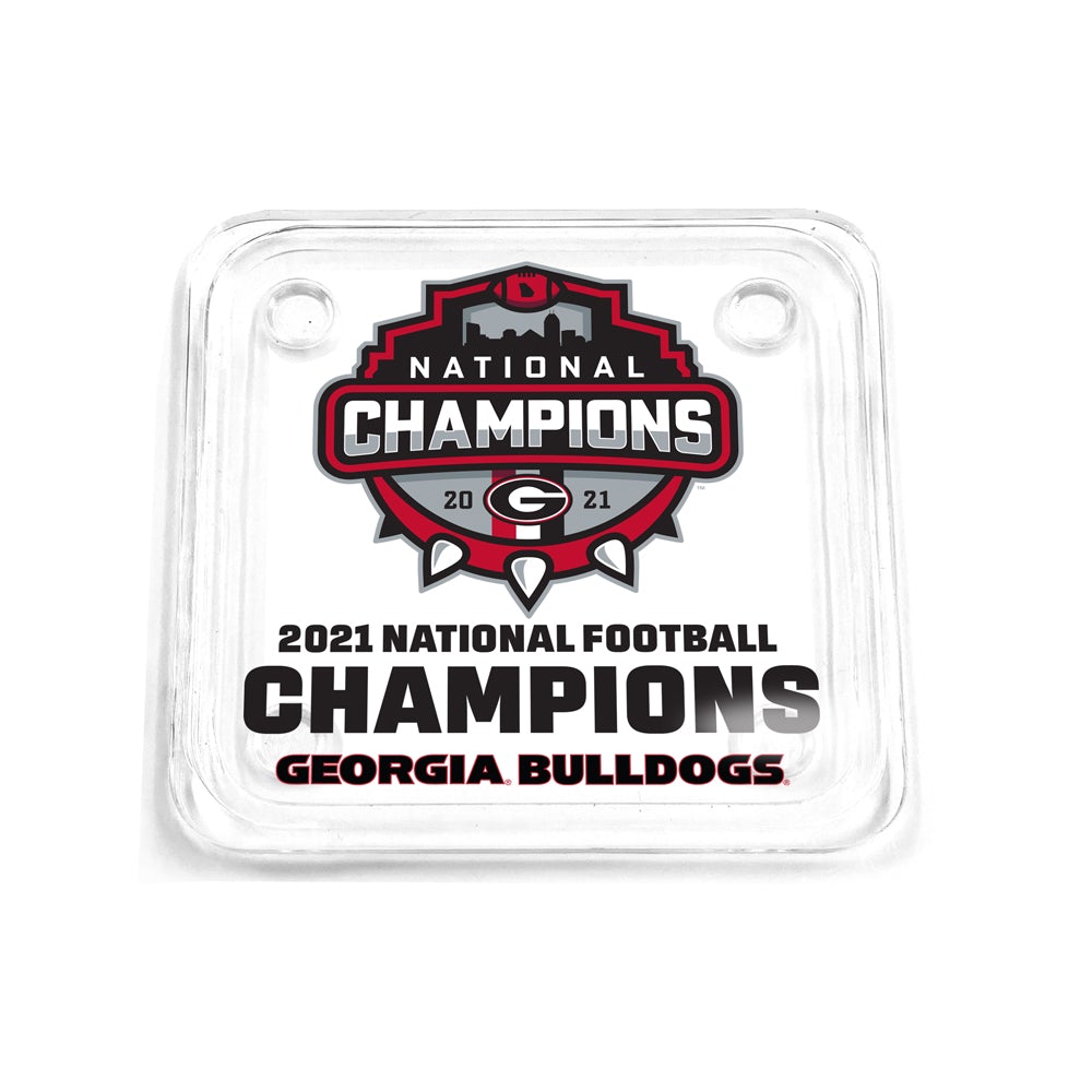 Georgia Bulldogs - 2021 National Champions Shield Single Layer Dimensi -  Dawg Wall Art