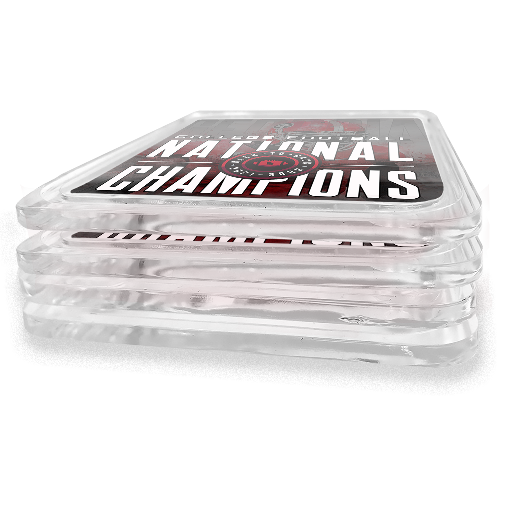 Georgia Bulldogs - Back-to-Back National Champions Drink Coaster