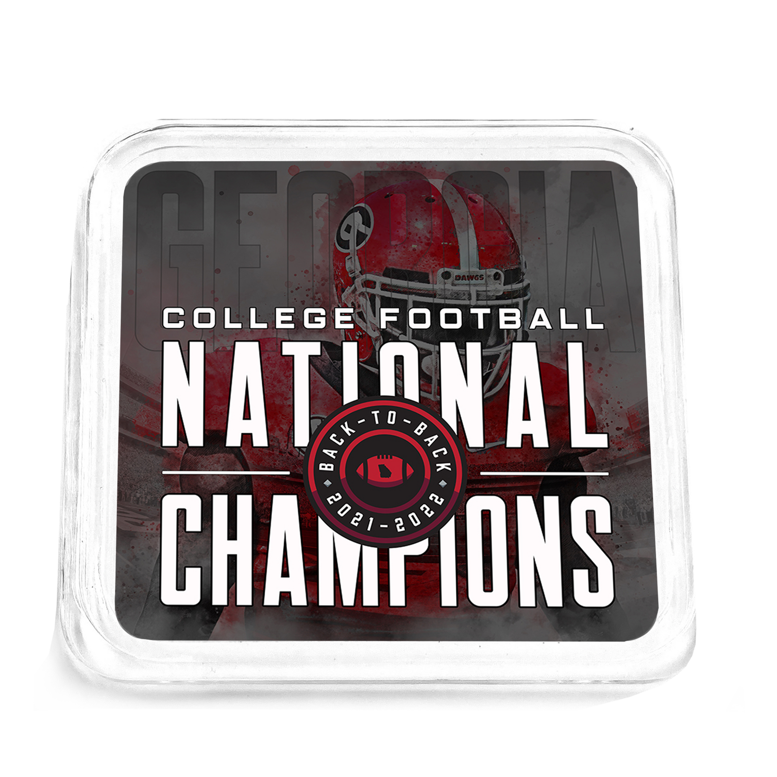 Georgia Bulldogs - Back-to-Back National Champions Drink Coaster