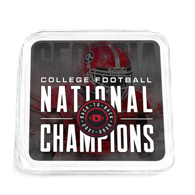 Georgia Bulldogs - Back-to-Back National Champions Drink Coaster