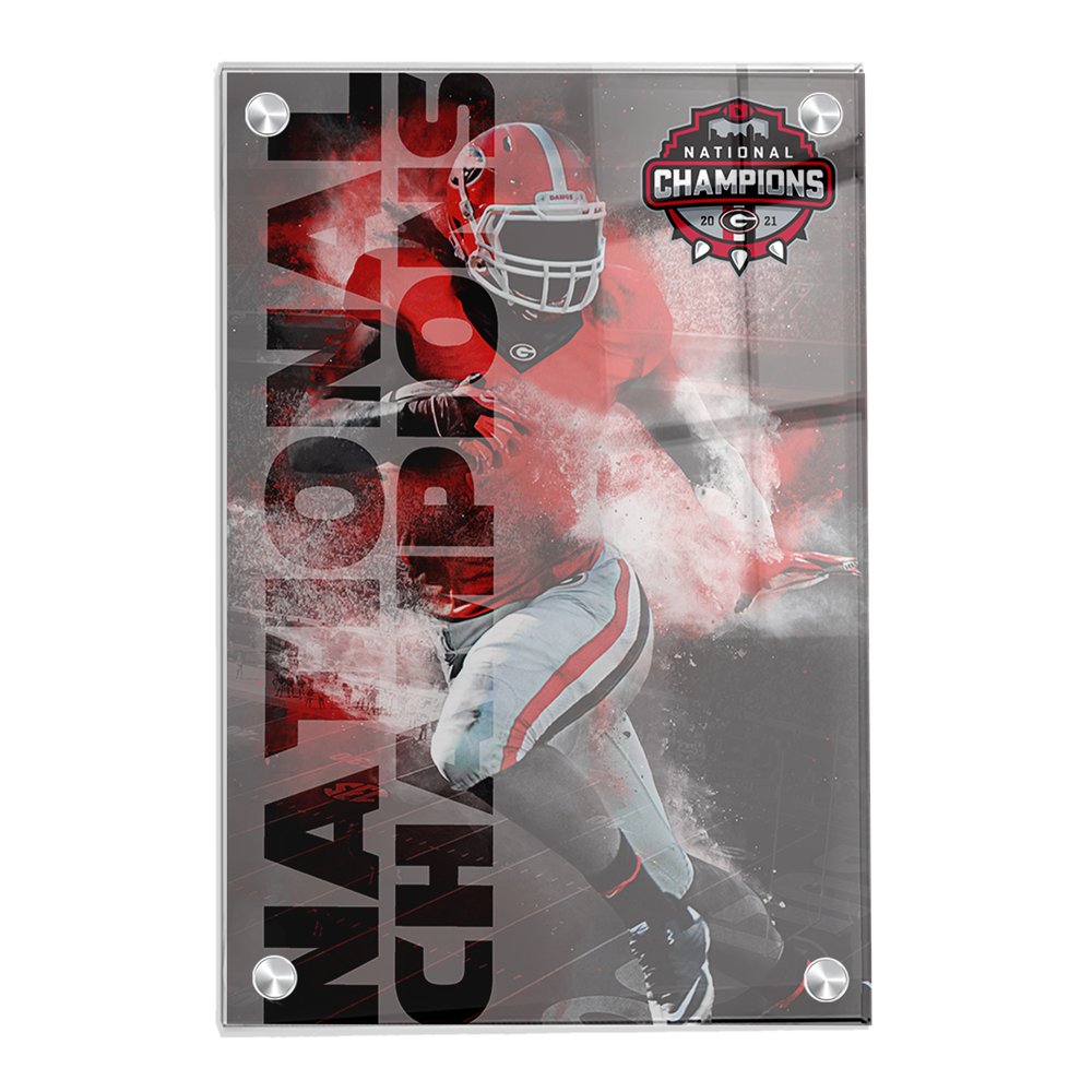 Georgia Bulldogs - National Champions - College Wall Art #Canvas