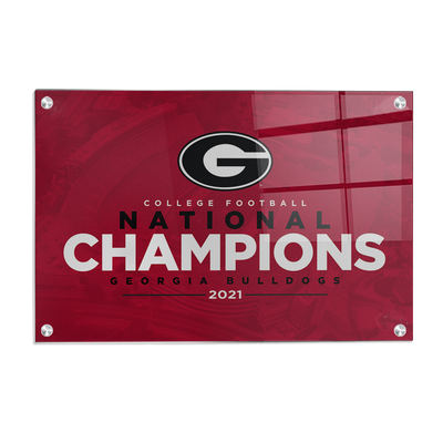 Georgia Bulldogs - 2021 National Champions - College Wall Art #Acrylic