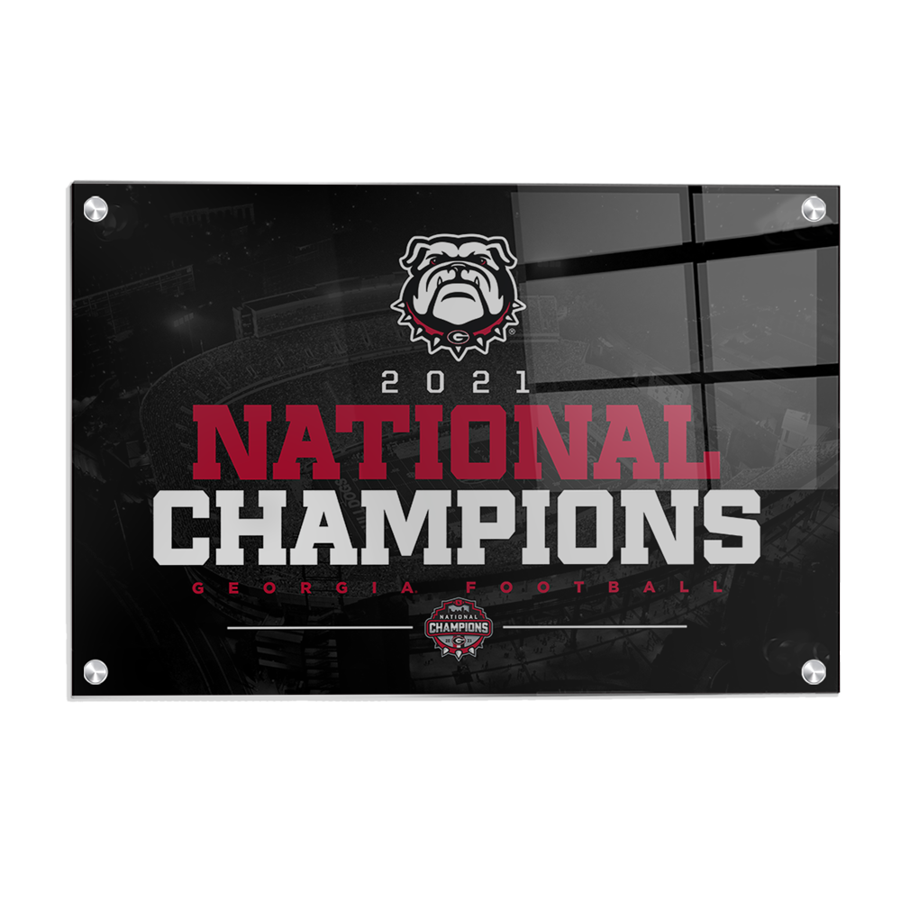 Georgia Bulldogs - National Champions Georgia Bulldogs - College Wall Art #Canvas