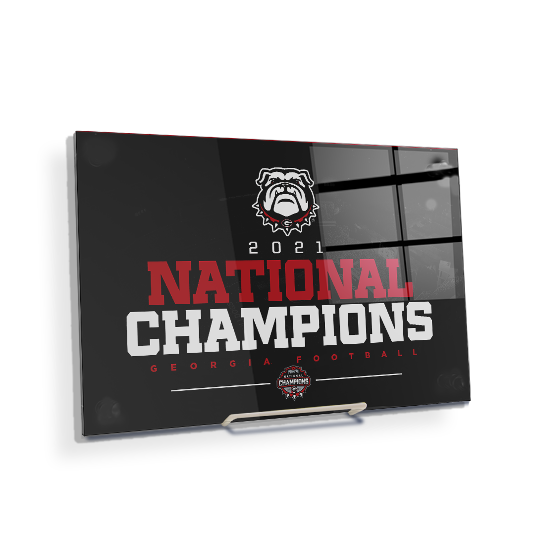 Georgia Bulldogs - National Champions Georgia Bulldogs - College Wall Art #Canvas