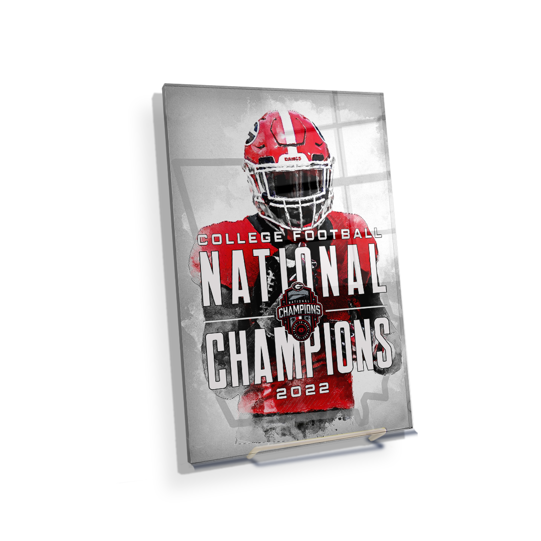 Georgia Bulldogs - 2022 National Champions - College Wall Art #Canvas