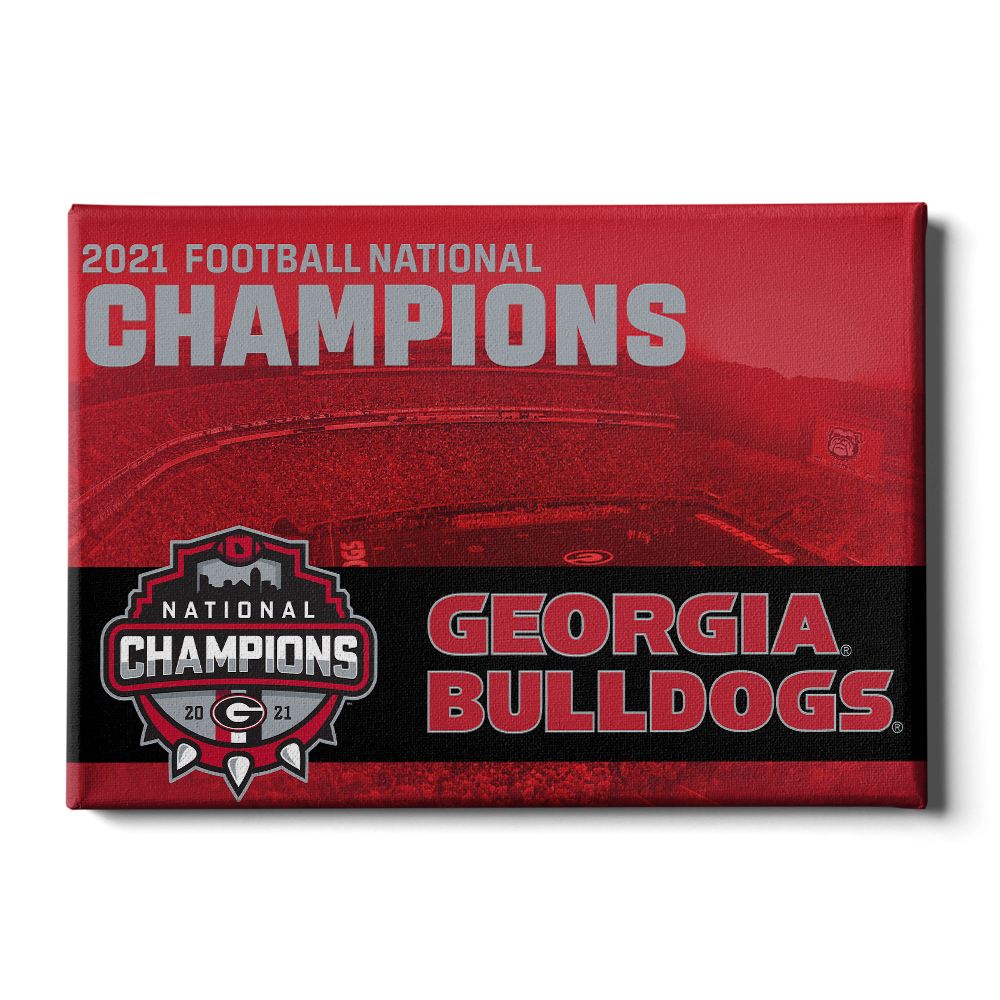 Georgia Bulldogs - 2021 National Champions Georgia Bulldogs - College Wall Art #Canvas