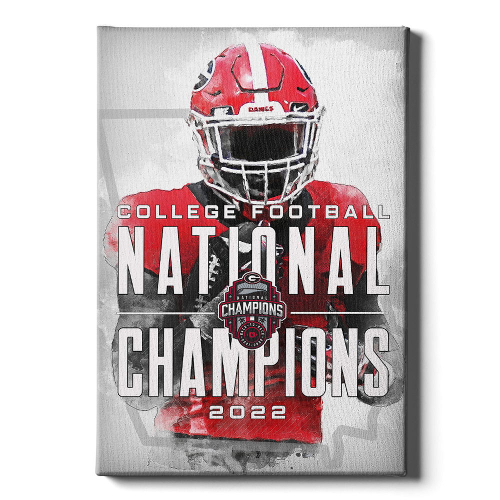 Georgia Bulldogs - 2022 National Champions - College Wall Art #Canvas