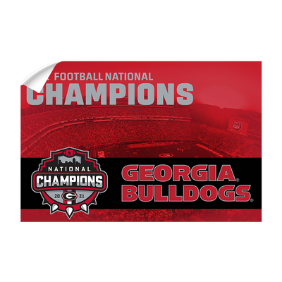Georgia Bulldogs - 2021 National Champions Georgia Bulldogs - College Wall Art #Wall Decal