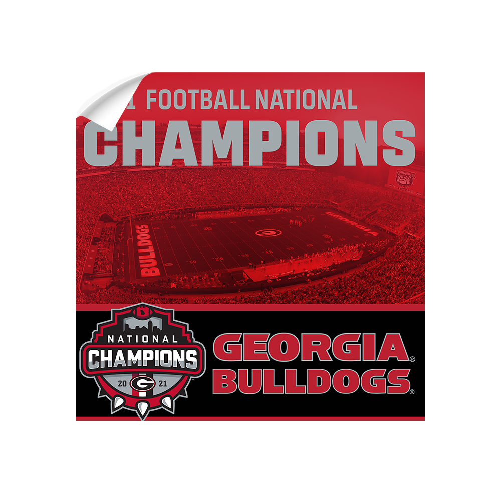 Georgia Bulldogs - National Champions Georgia Bulldogs - College Wall Art #Canvas