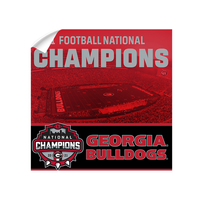 Georgia Bulldogs - National Champions Georgia Bulldogs - College Wall Art #Wall Decal