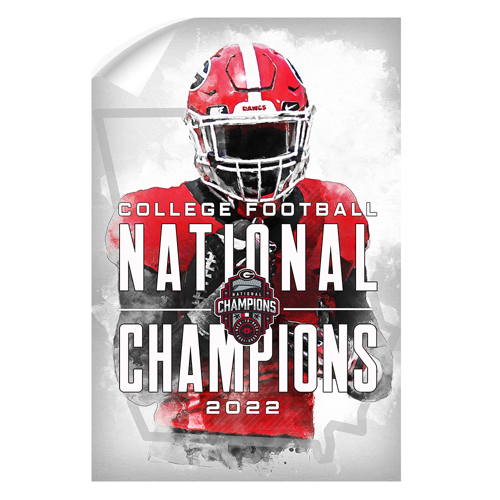 Georgia Bulldogs - 2022 National Champions - College Wall Art #Canvas