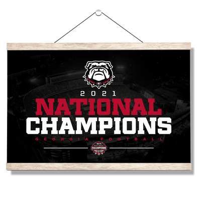 Georgia Bulldogs - National Champions Georgia Bulldogs - College Wall Art #Hanging Canvas