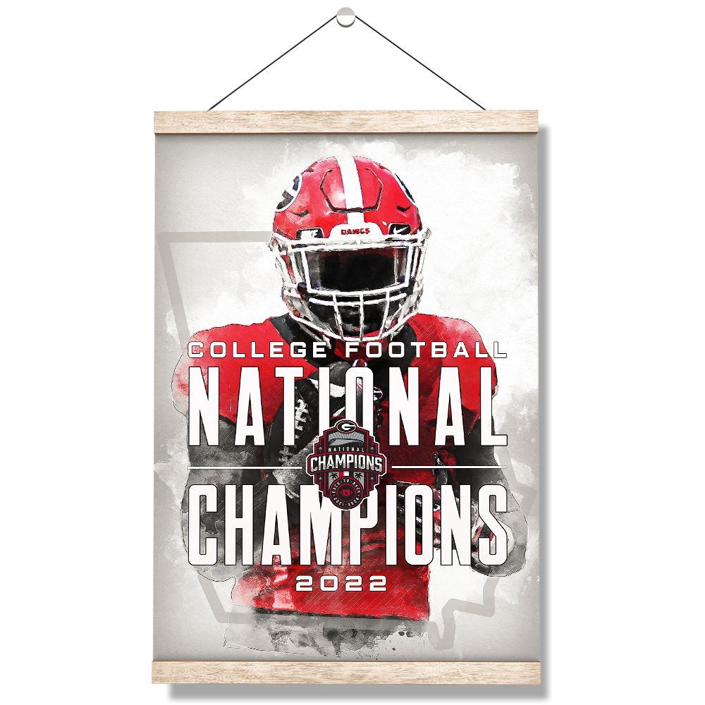 Georgia Bulldogs - 2022 National Champions - College Wall Art #Canvas