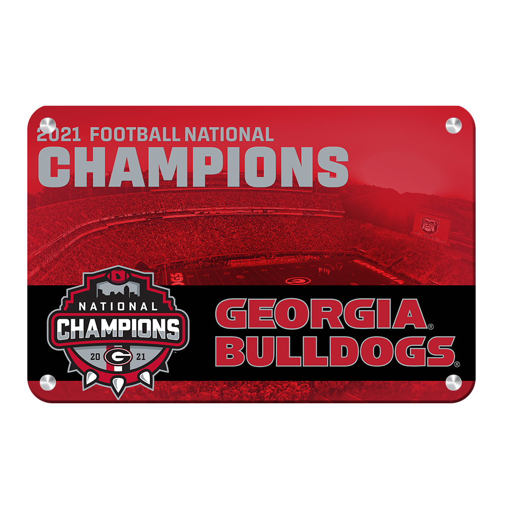 Georgia Bulldogs - 2021 National Champions Georgia Bulldogs - College Wall Art #Canvas