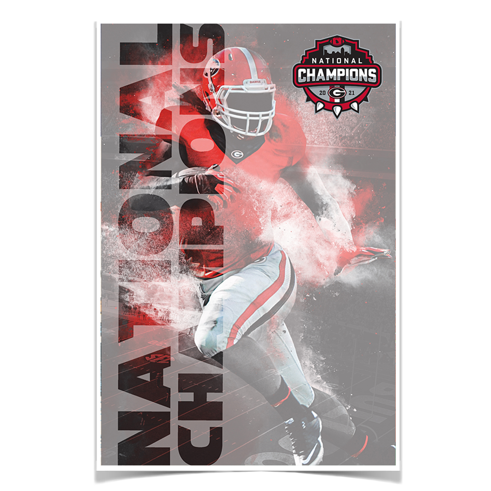 Georgia Bulldogs - National Champions - College Wall Art #Canvas