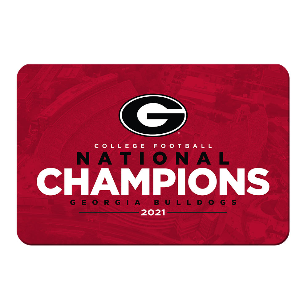Georgia Bulldogs - 2021 National Champions - College Wall Art #Canvas