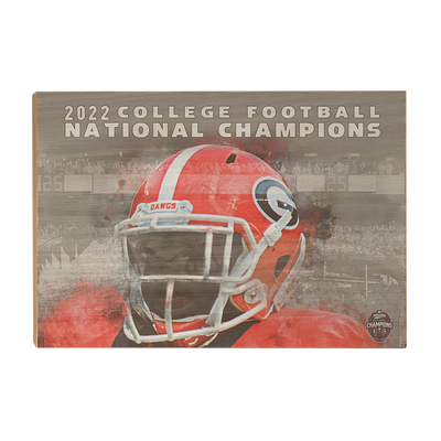 Georgia Bulldogs - 2022 College Football National Champions - College Wall Art #Wood