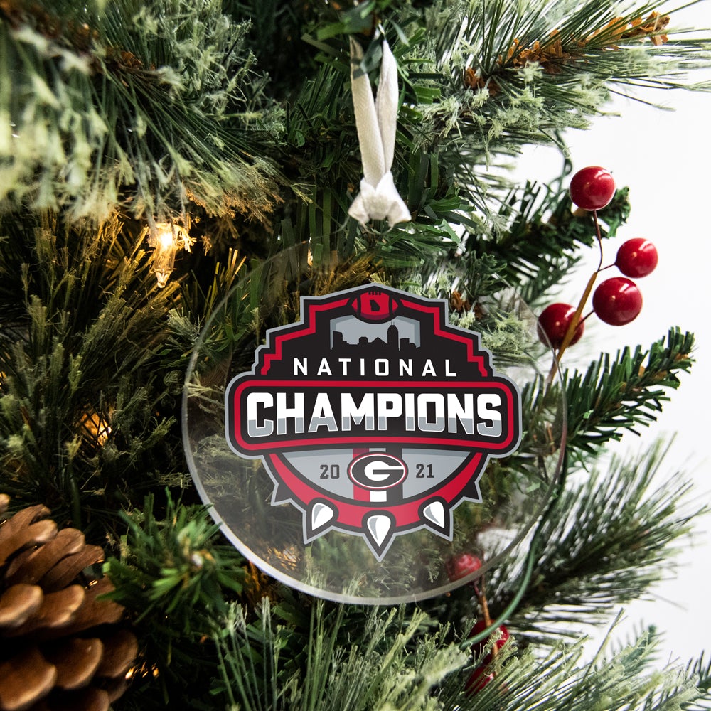 Georgia Bulldogs - 2021 National Champions Shield Bag Tag & Ornament