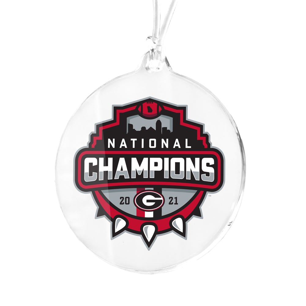 State of Georgia Champions Ornament- Celebratory Georgia/ Braves 2021 mash  up ornament 2021