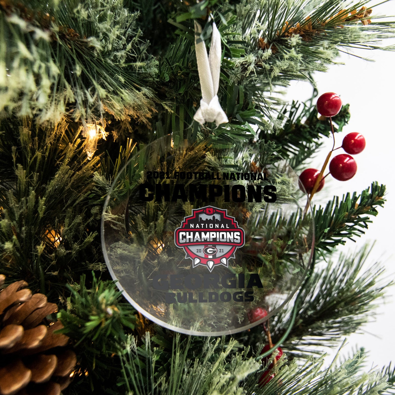 Georgia Bulldogs - 2021 College Football National Champions Georgia Bulldogs Bag Tag & Ornament