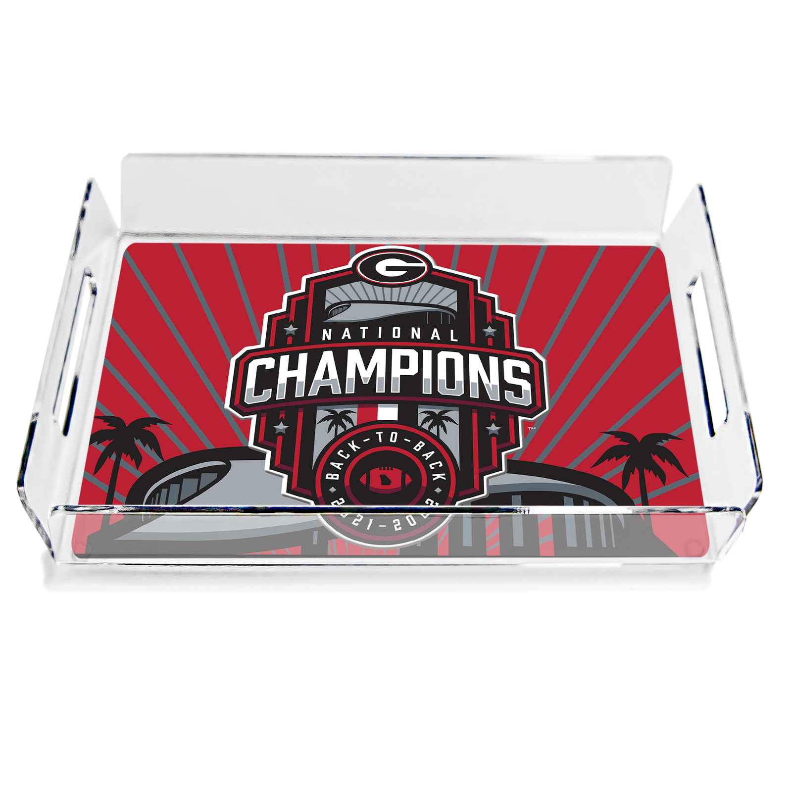 Georgia Bulldogs - Georgia National Champions SoFi Stadium Decorative Serving Tray