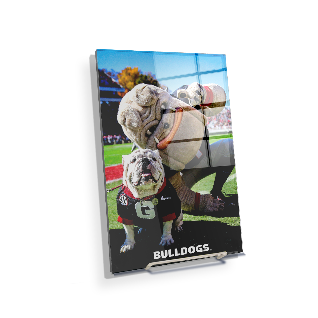 Georgia Bulldogs - Uga & Hairy the Dawg - College Wall Art #Canvas