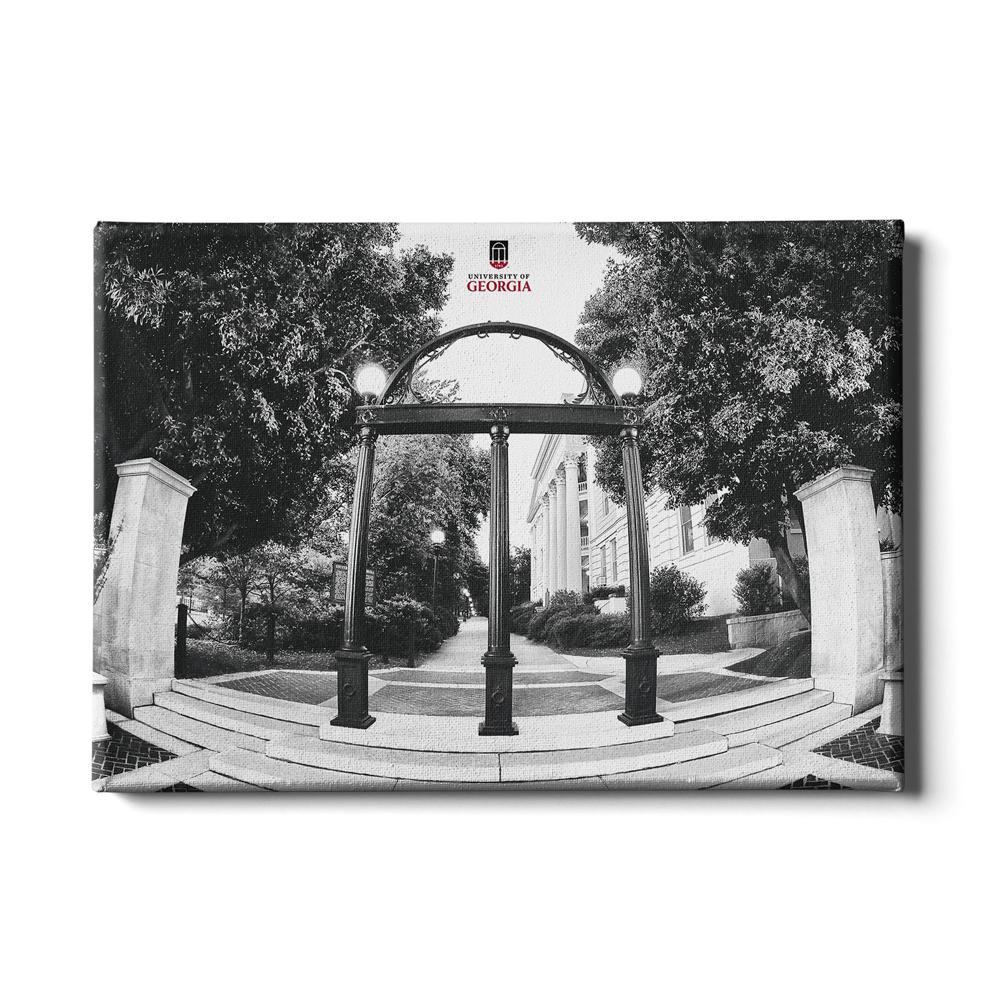 Georgia Bulldogs - Arch B&W - College Wall Art #Canvas
