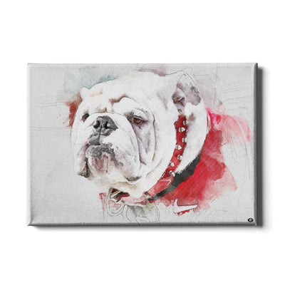 Georgia Bulldogs - Uga Painting - College Wall Art #Canvas