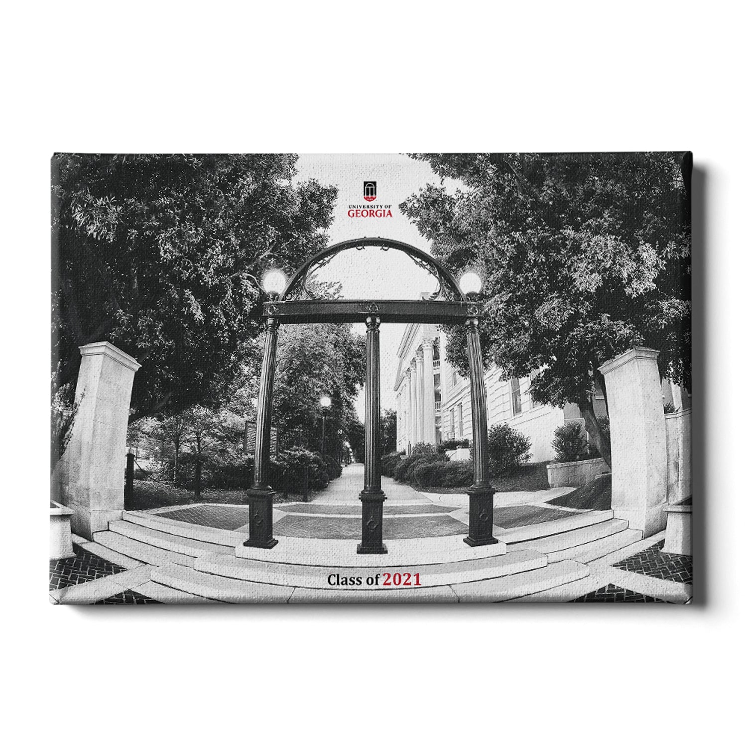 Georgia Bulldogs - Arch B&W Class of 2021 - College Wall Art #Canvas