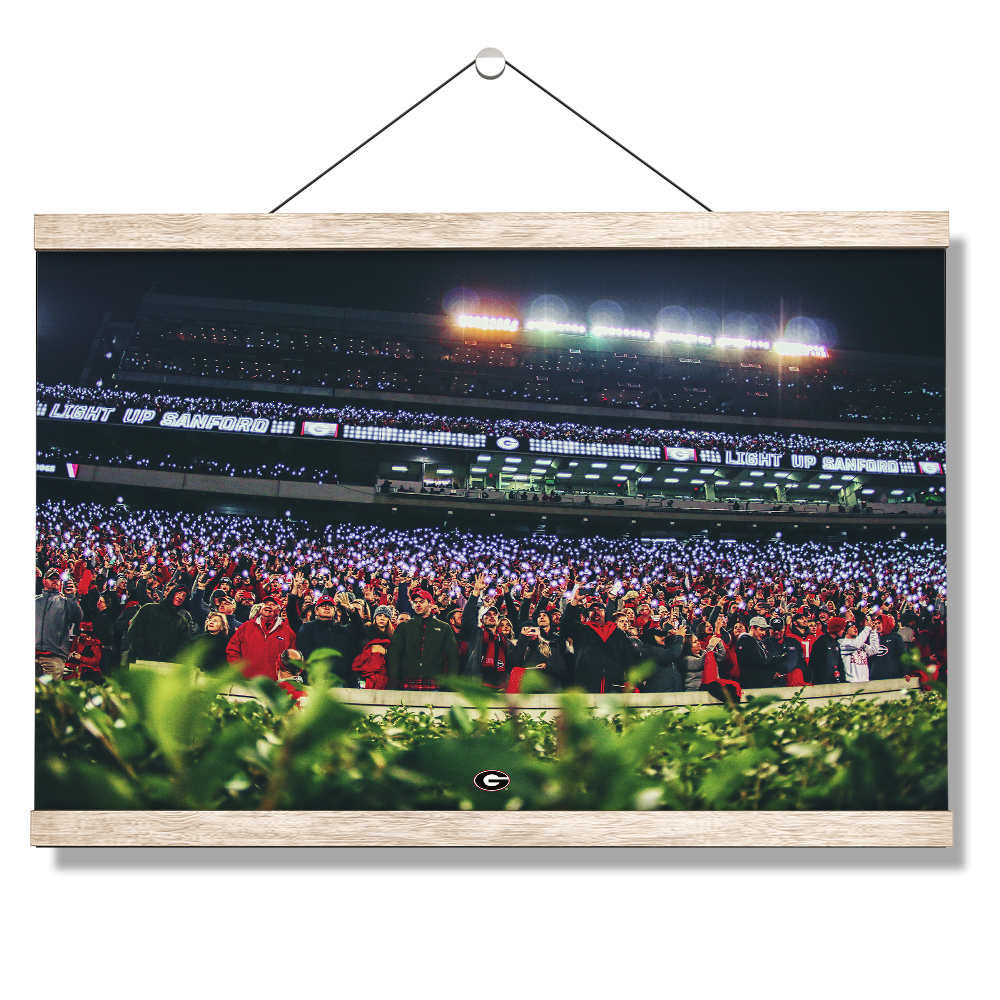 Georgia Bulldogs - Light Up Sanford - College Wall Art #Canvas