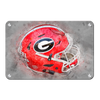 Georgia Bulldogs - Georgia Helmet Fine Art - College Wall Art #Metal