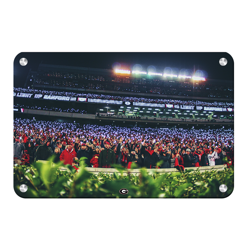 Georgia Bulldogs - Light Up Sanford - College Wall Art #Canvas