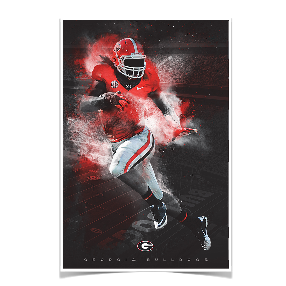 Georgia Bulldogs UGA Football College Wall Art Dawg Wall Art
