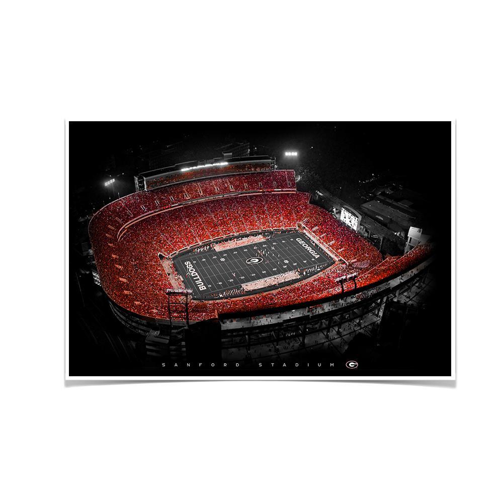 Georgia Bulldogs - UGA Sanford Stadium - College Wall Art #Canvas