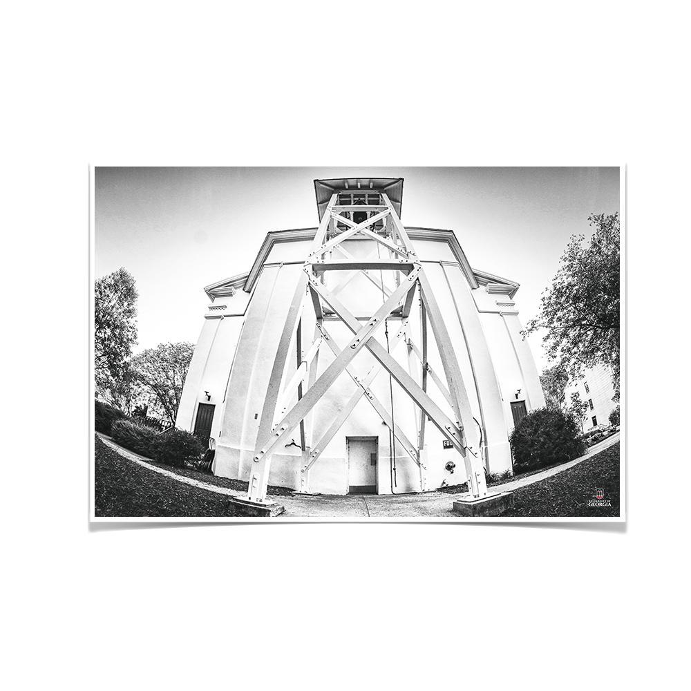 Georgia Bulldogs - Chapel Bell B&W - College Wall Art #Canvas