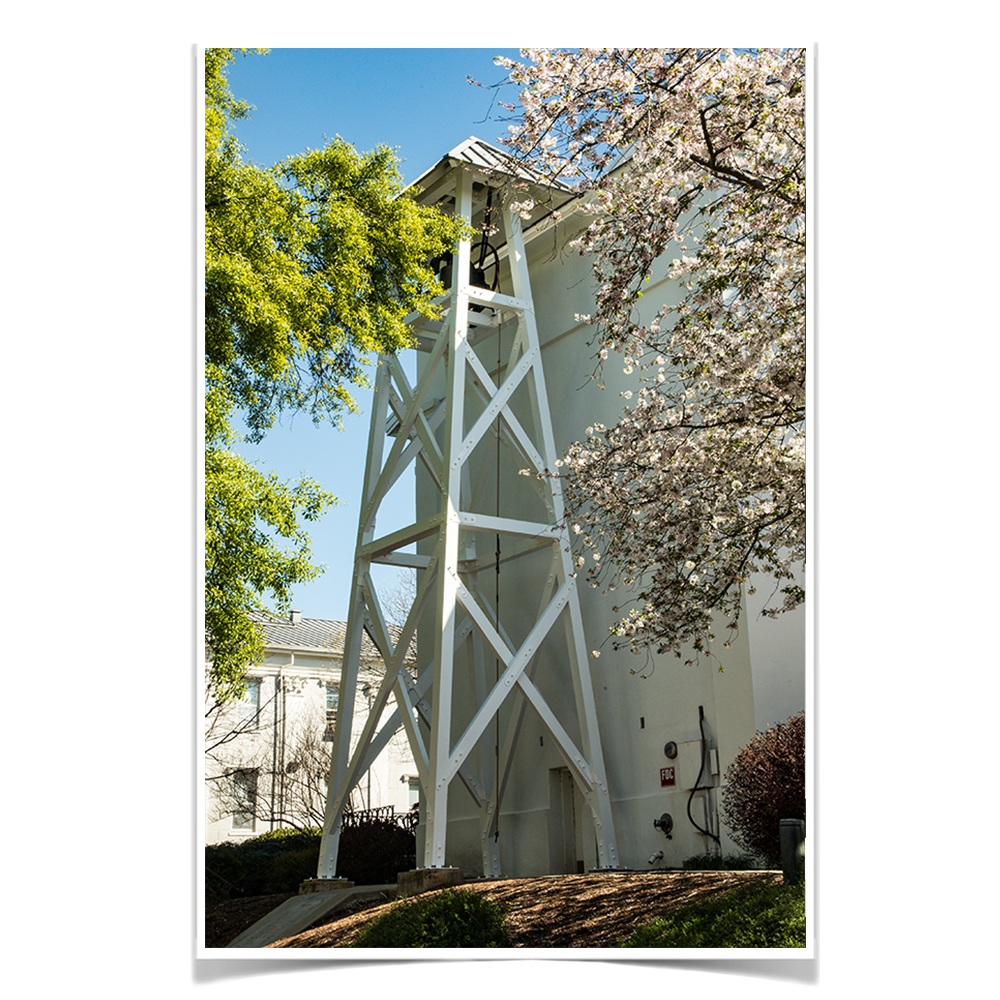 Georgia Bulldogs - Spring Bell Tower - College Wall Art #Canvas