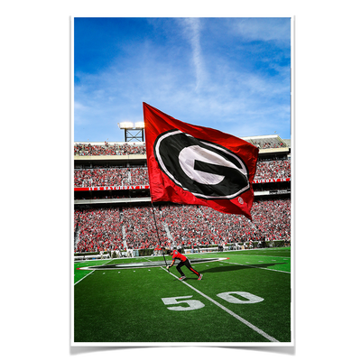 Georgia Bulldogs - The G Flag - College Wall Art #Poster
