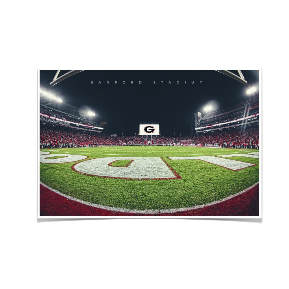 Georgia Bulldogs - Sanford Stadium End Zone - College Wall Art #Canvas