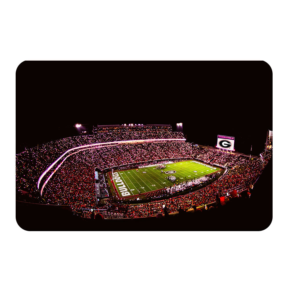 Georgia Bulldogs - Georgia Bulldogs Sanford Lights - College Wall Art #Canvas