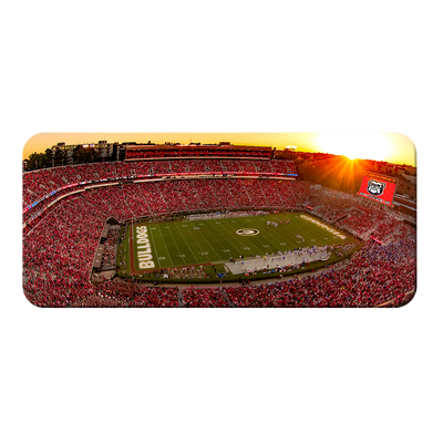 Georgia Bulldogs - Sanford Stadium Sunset Panoramic - College Wall Art #PVC