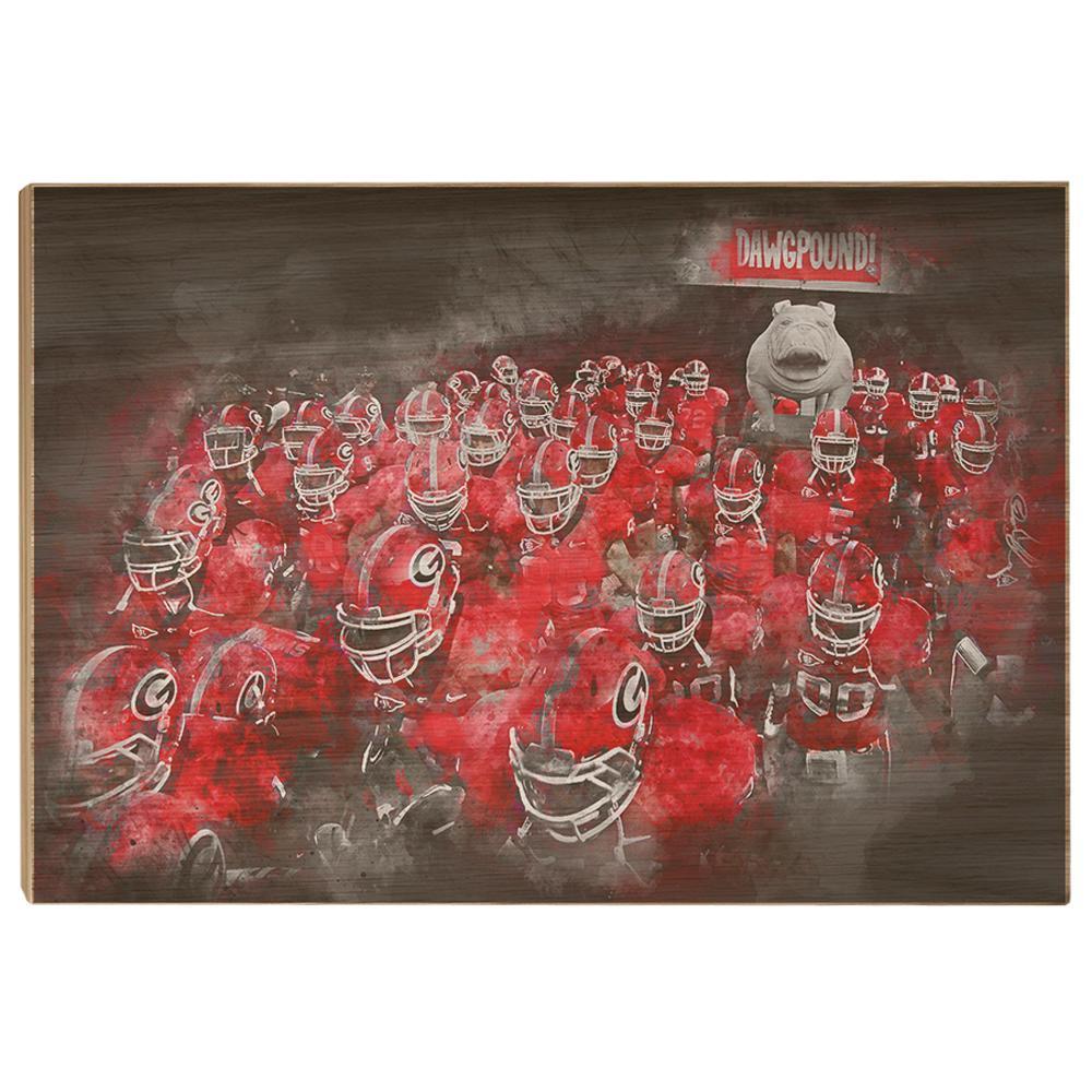 Georgia Bulldogs - Dawg Pound - College Wall Art #Canvas