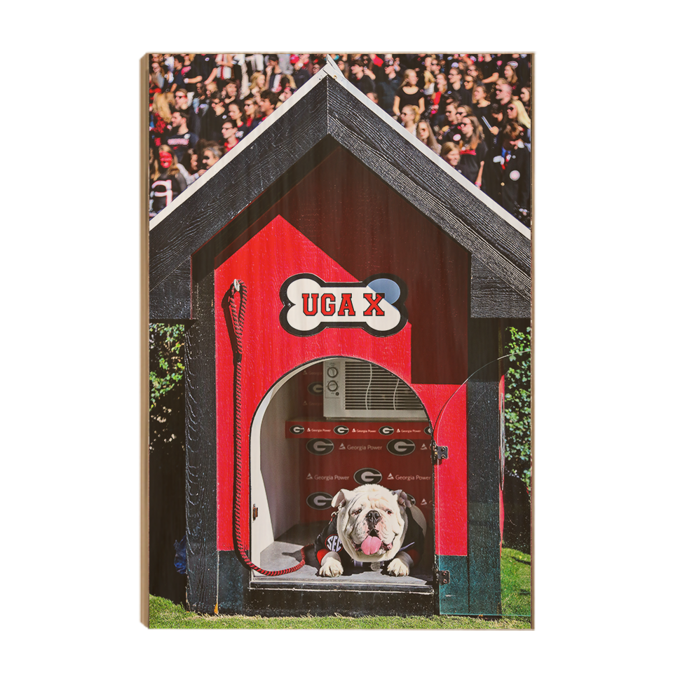 Georgia Bulldogs - Uga X in the House - College Wall Art #Wood